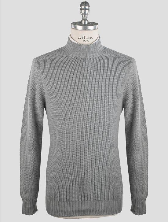 Gran Sasso Gran Sasso Gray Virgin Wool Sweater Half Neck Gray 000