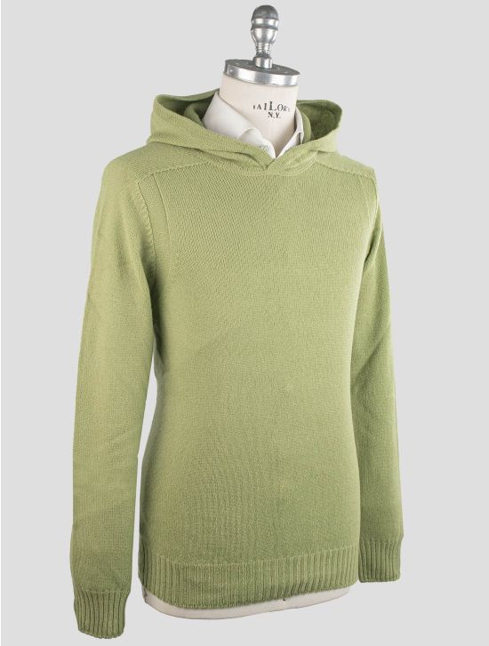 Gran Sasso Gran Sasso Green Virgin Wool Sweater Hoodie Green 001