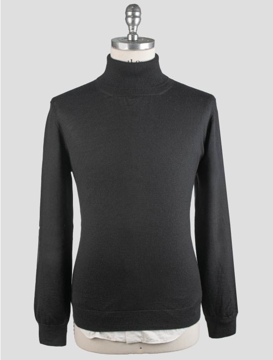 Gran Sasso Gran Sasso Black Cashmere Silk Sweater Polo Black 000