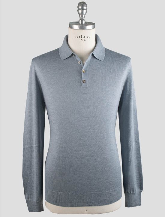Gran Sasso Gran Sasso Gray Cashmere Silk Sweater Polo Gray 000