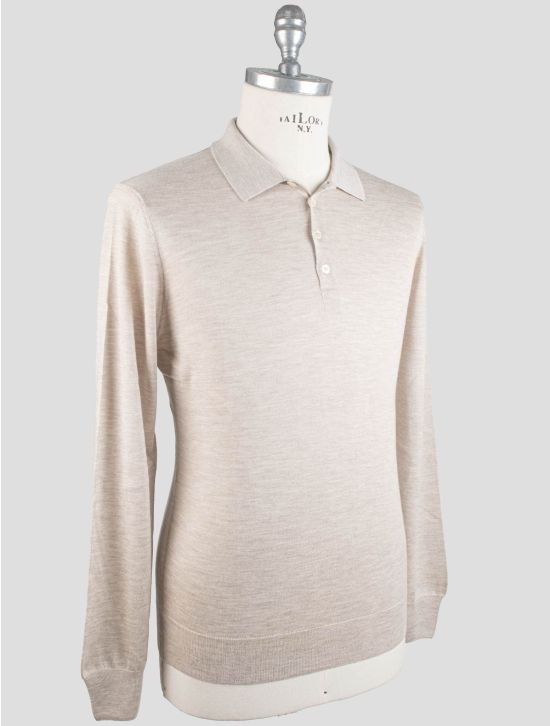 Gran Sasso Gran Sasso Beige Cashmere Silk Sweater Polo Beige 001