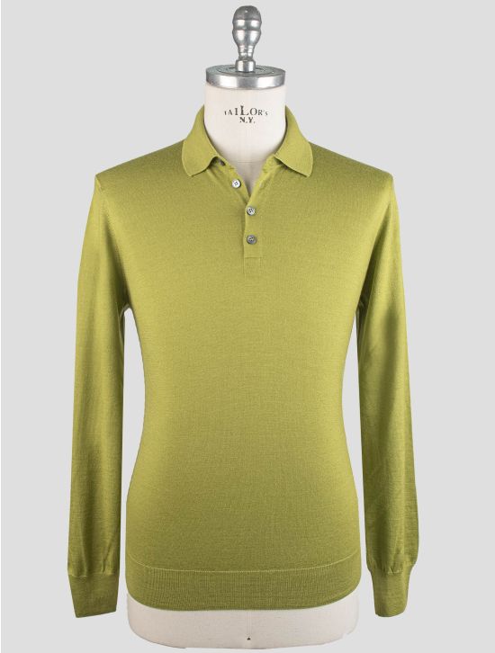 Gran Sasso Gran Sasso Green Cashmere Silk Sweater Polo Green 000