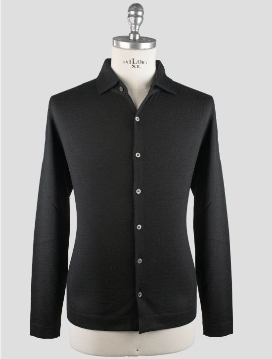 Gran Sasso Gran Sasso Black Virgin Wool Sweater Cardigan Black 000