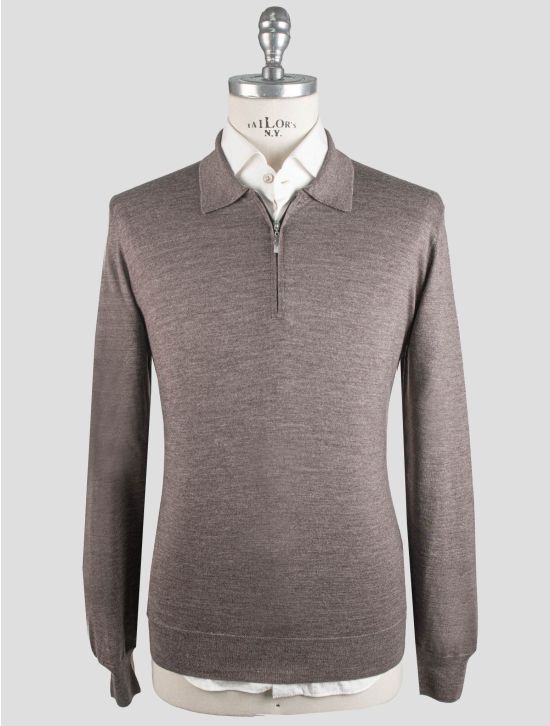Gran Sasso Gran Sasso Brown Cashmere Silk Sweater Polo Brown 000