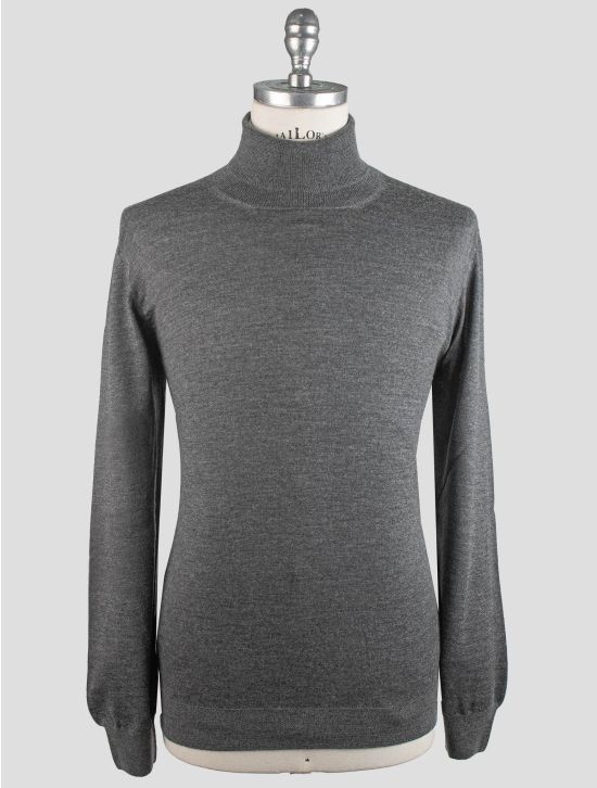 Gran Sasso Gran Sasso Gray Cashmere Silk Sweater Turtleneck Gray 000