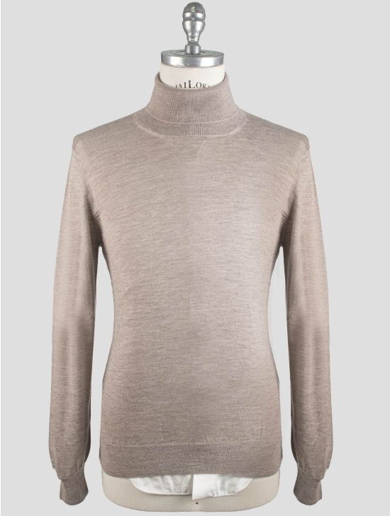 Gran Sasso Gran Sasso Beige Cashmere Silk Sweater Turtleneck Beige 000