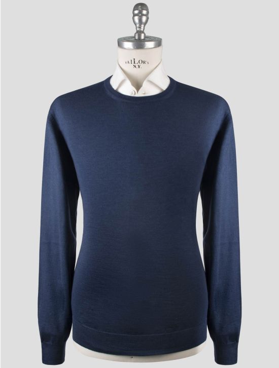 Gran Sasso Gran Sasso Blue Cashmere Silk Sweater Crewneck Blue 000