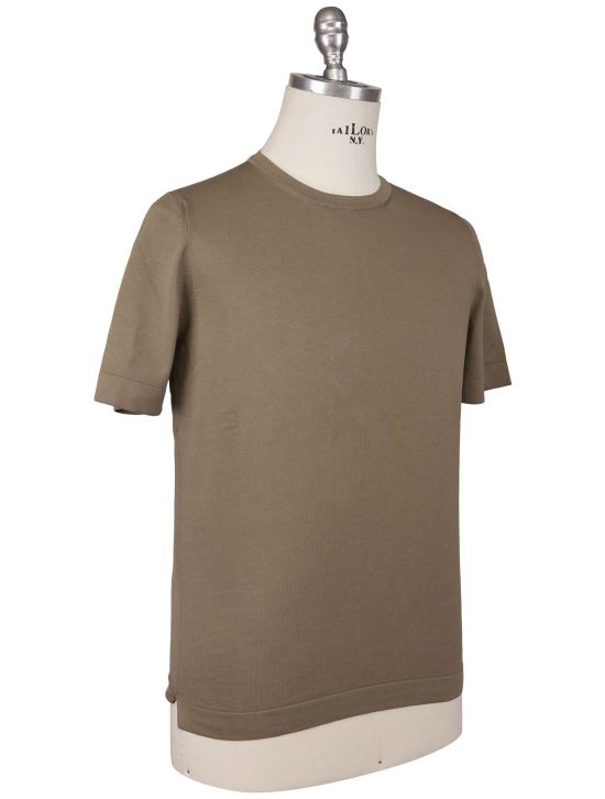 Gran Sasso Gran Sasso Brown Cotton T-Shirt Brown 001