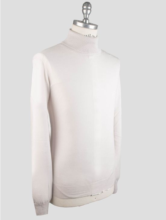 Gran Sasso Gran Sasso White Virgin wool Sweater Turtleneck White 001