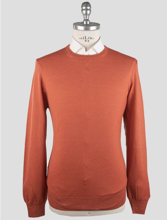 Gran Sasso Gran Sasso Orange Virgin Wool Sweater Crewneck Orange 000