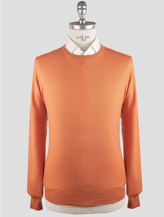 Gran Sasso Gran Sasso Orange Virgin Wool Sweater Crewneck Orange 000