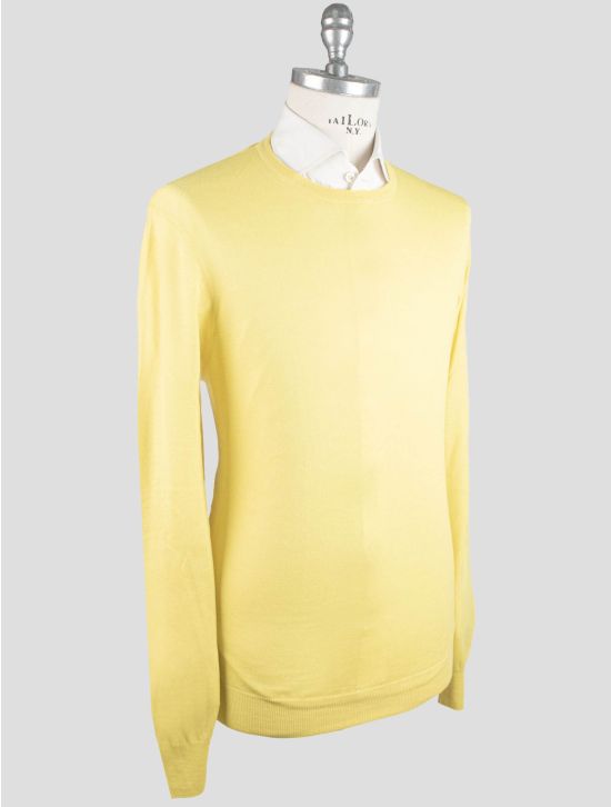 Gran Sasso Gran Sasso Yellow Virgin Wool Sweater Crewneck Yellow 001