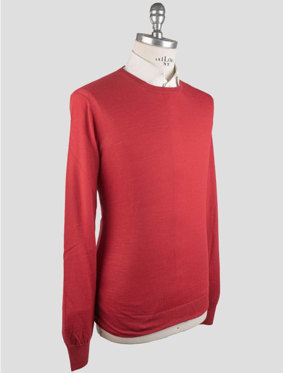 Gran Sasso Gran Sasso Red Virgin Wool Sweater Crewneck Red 001