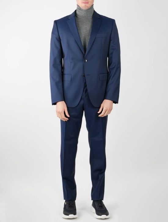 BOSS Boss Blue Virgin Wool Suit Blue 001