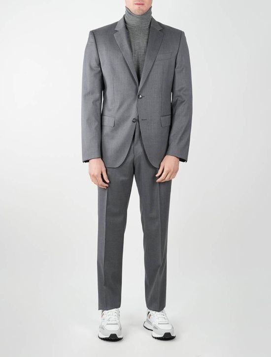 BOSS Boss Gray Virgin Wool Suit Gray 001