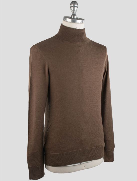Gran Sasso Gran Sasso Brown Virgin Wool Pl Sweater Turtleneck Brown 001