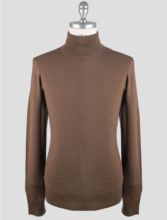 Gran Sasso Gran Sasso Brown Virgin Wool Pl Sweater Turtleneck Brown 000