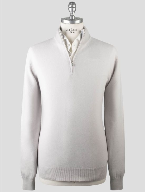 Gran Sasso Gran Sasso Gray Cashmere Sweater Half Zip Gray 000