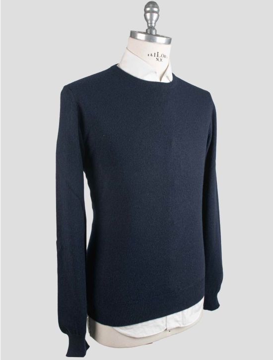 Gran Sasso Gran Sasso Dark Blue Cashmere Sweater Crewneck Dark Blue 001