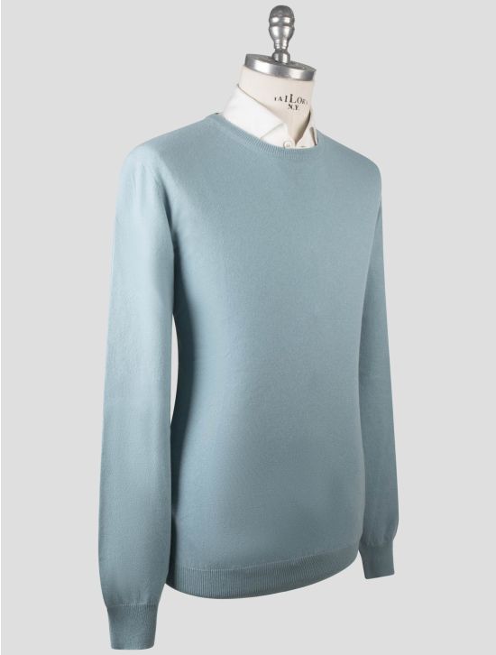 Gran Sasso Gran Sasso Light Blue Cashmere Sweater Crewneck Light Blue 001