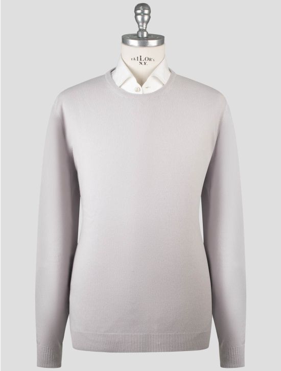 Gran Sasso Gran Sasso Gray Virgin Wool Viscose Cashmere Sweater Crewneck Gray 000