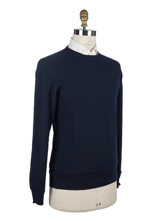 Gran Sasso Gran Sasso Blue Cashmere Sweater Crewneck Blue 001
