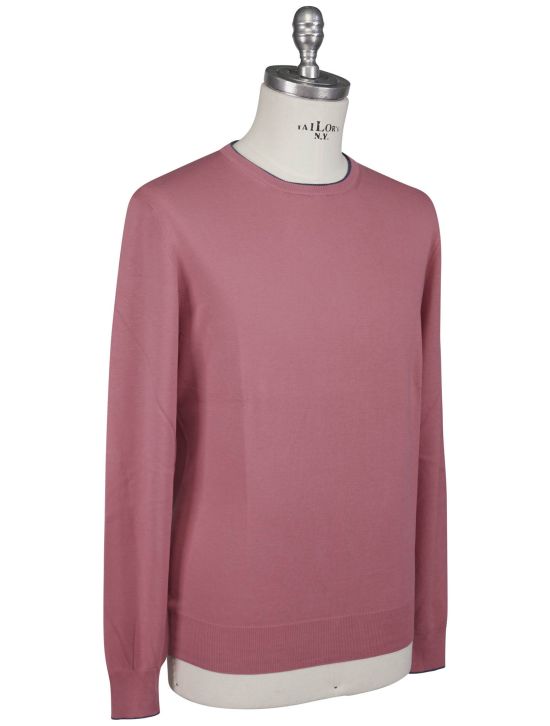 Gran Sasso Gran Sasso Pink Cotton Sweater Crewneck Pink 001