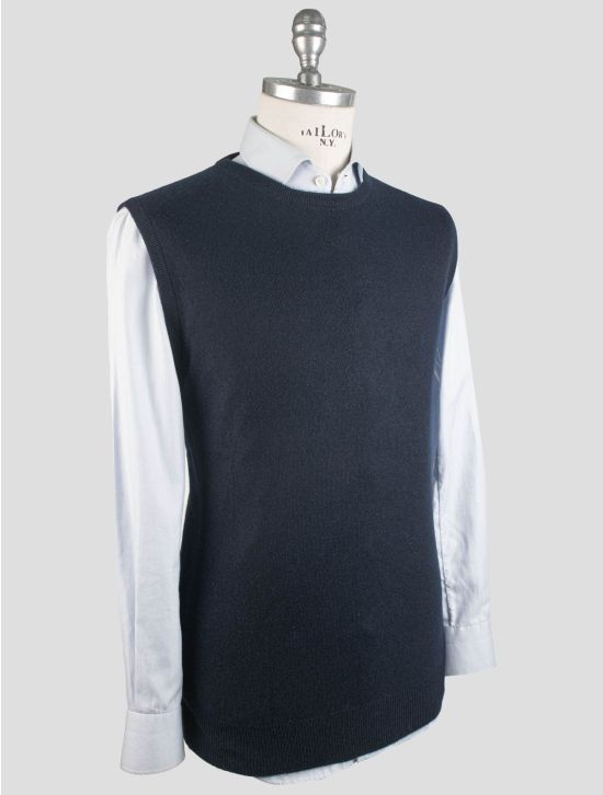 Gran Sasso Gran Sasso Cashmere Sweater Gilet Blue 001