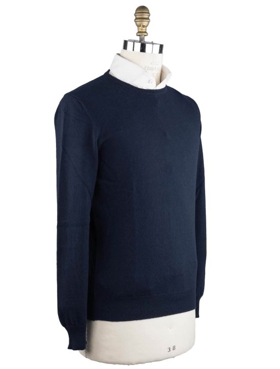 Gran Sasso Gran Sasso Blue Cashmere Sweater Crewneck Blue 001