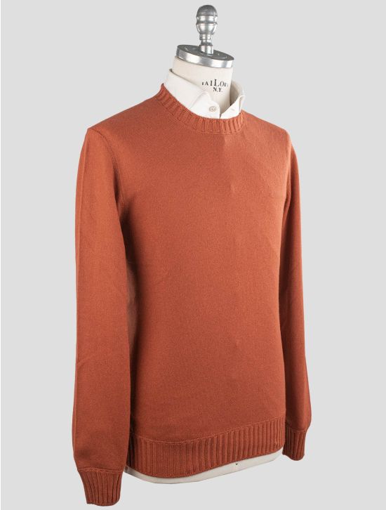 Gran Sasso Gran Sasso Orange Cashmere Sweater Crewneck Orange 001
