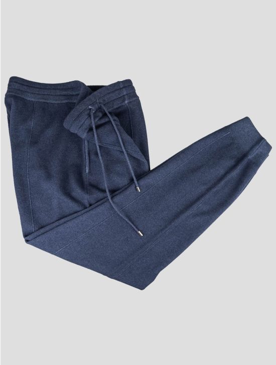 Gran Sasso Gran Sasso Blue Virgin Wool Viscose Cashmere Pants Blue 001