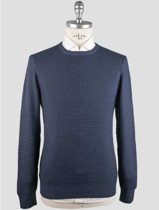 Gran Sasso Gran Sasso Blue Virgin Wool Sweater Crewneck Blue 000