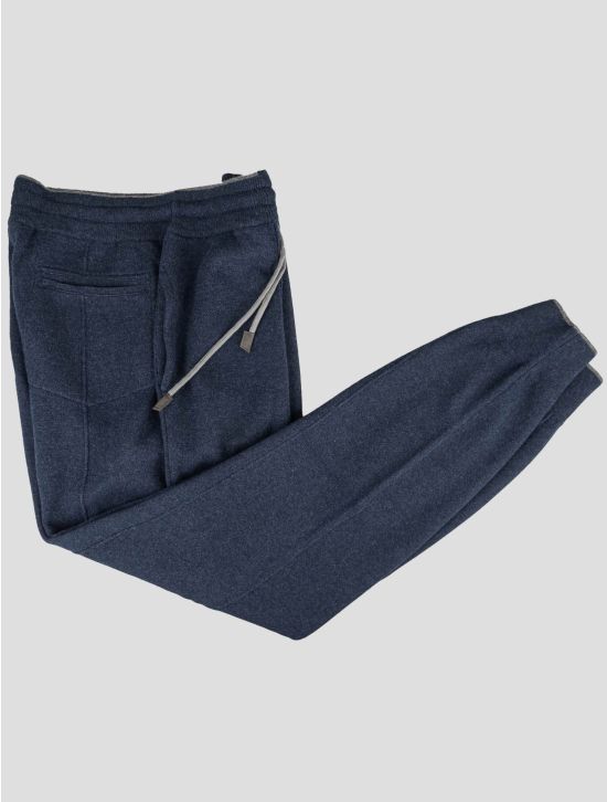 Gran Sasso Gran Sasso Blue Virgin Wool Viscose Cashmere Pants Blue 000