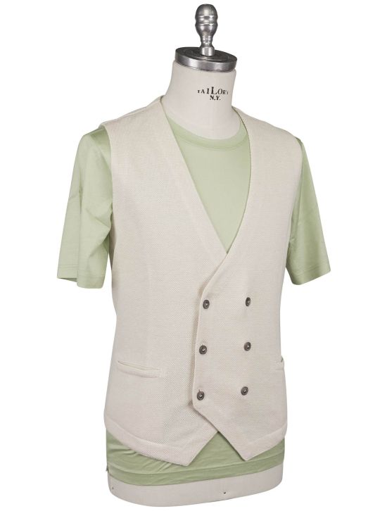 Gran Sasso Gran Sasso Beige Linen Cotton Vest Beige 001