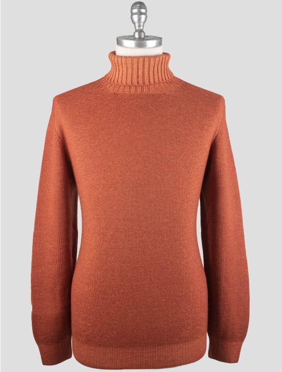 Gran Sasso Gran Sasso Orange Virgin Wool Sweater Turtleneck Orange 000