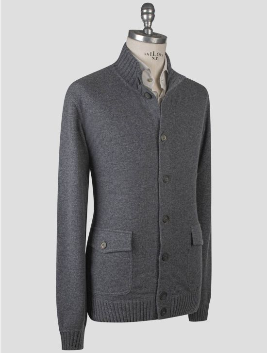 Gran Sasso Gran Sasso Gray Cashmere Sweater Cardigan Gray 001