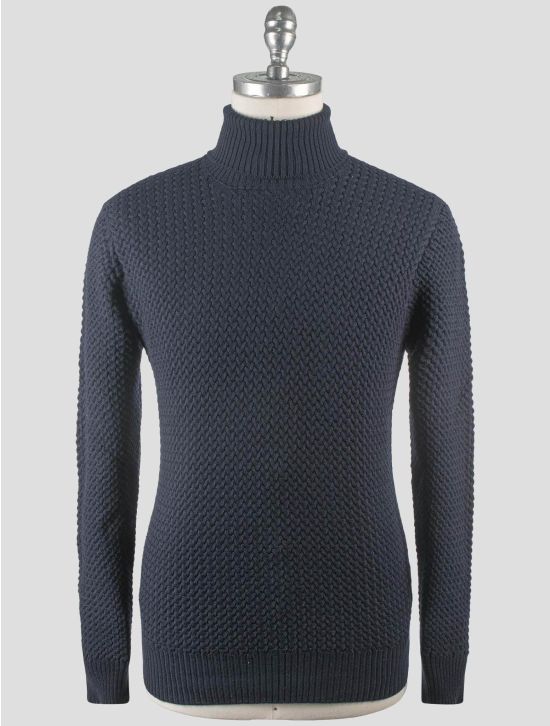 Gran Sasso Gran Sasso Blue Virgin Wool Sweater Turtleneck Blue 000