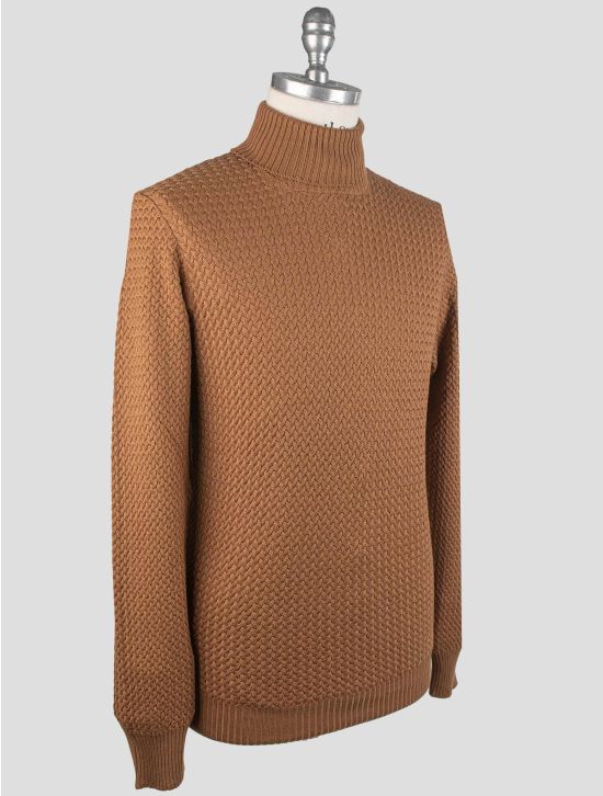 Gran Sasso Gran Sasso Brown Virgin Wool Sweater Turtleneck Brown 001