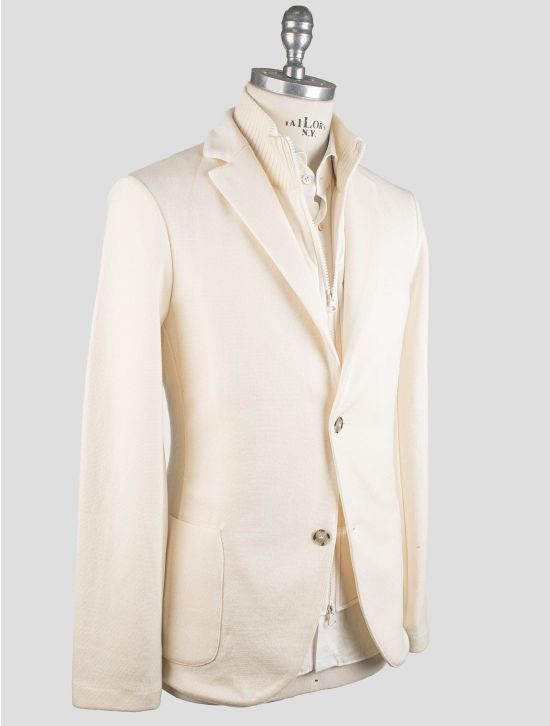 Gran Sasso Gran Sasso White Virgin Wool Pl Coat + Gilet White 001