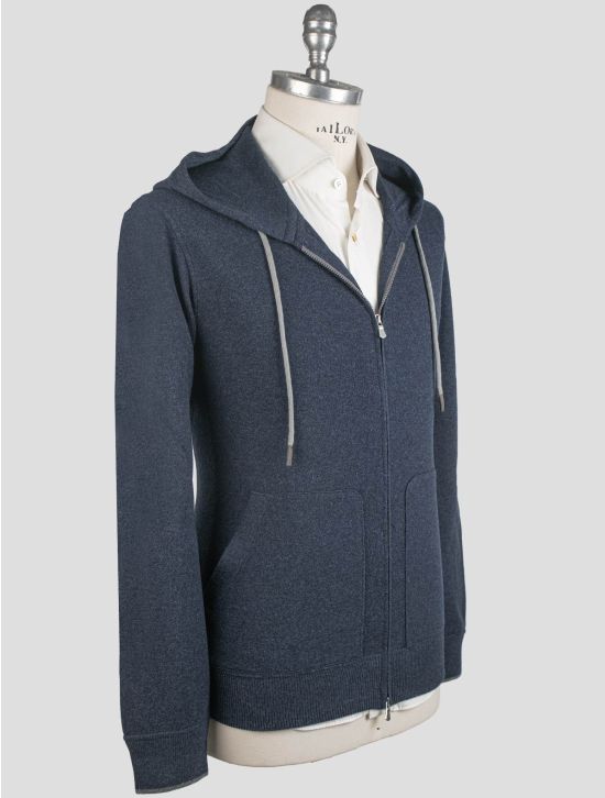 Gran Sasso Gran Sasso Blue Virgin Wool Cashmere Viscose Sweater Blue 001