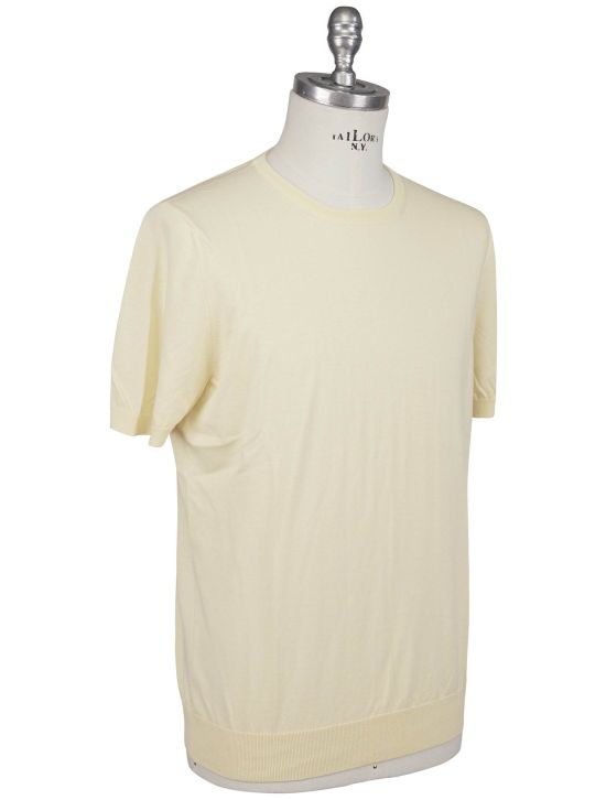 Gran Sasso Gran Sasso Yellow Cotton T-Shirt Yellow 001
