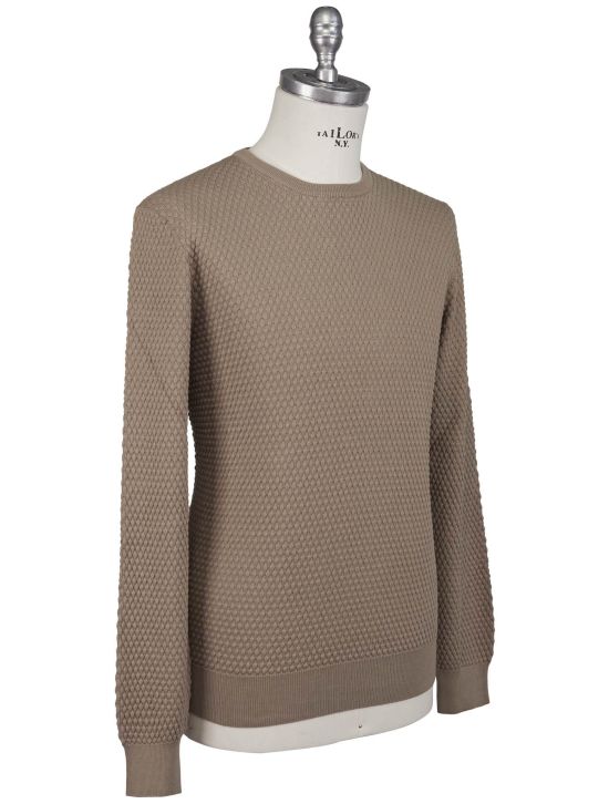 Gran Sasso Gran Sasso Beige Silk Sweater Crewneck Beige 001