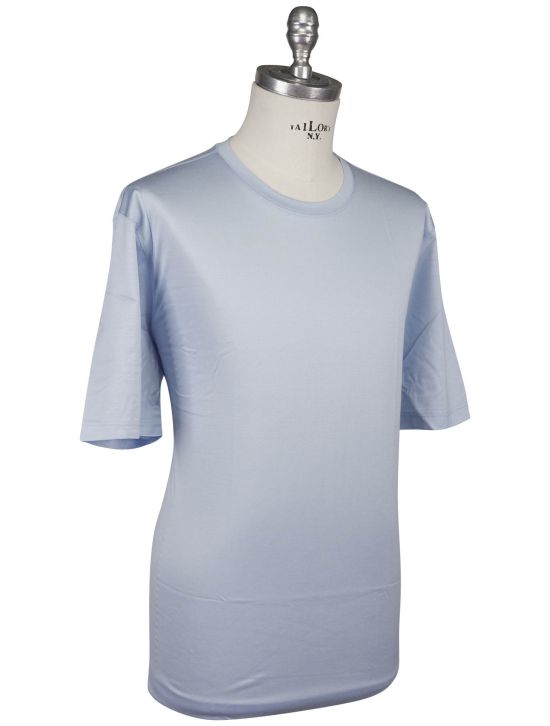 Gran Sasso 'Gran Sasso Light Blue Cotton T-Shirt Light Blue 001