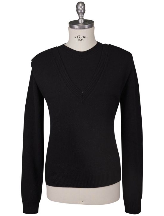 Bottega Veneta Bottega Veneta Black Wool Sweater V-Neck Black 000