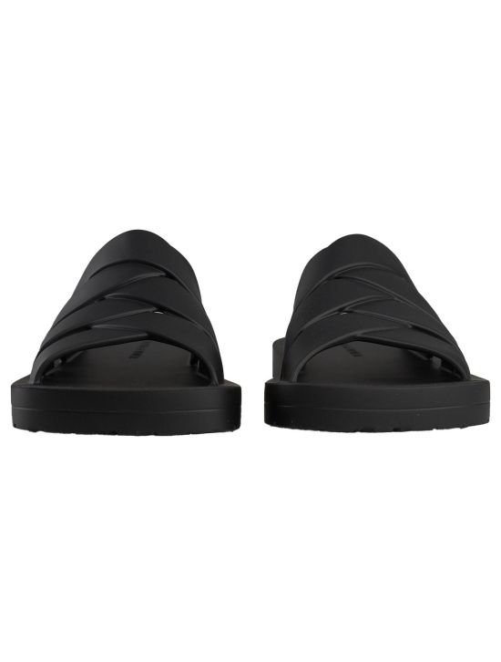 Bottega Veneta Bottega Veneta Black Rubber Sandals Black 001