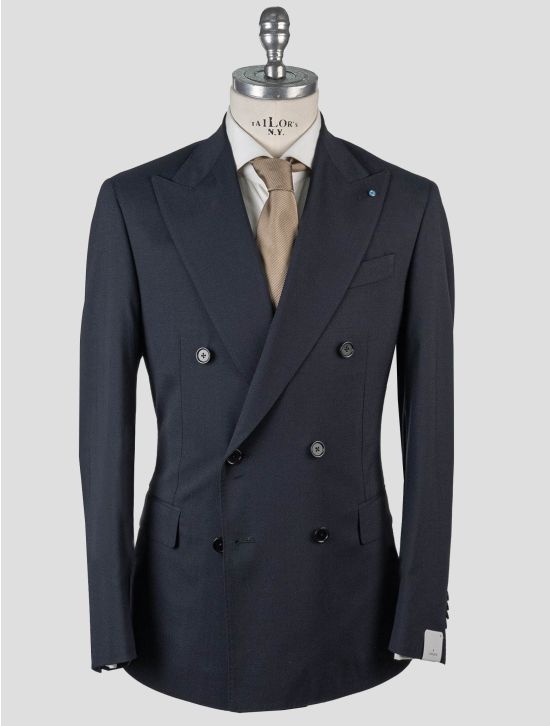 Giampaolo Giampaolo Blue Navy Wool Pl Ea Suit Blue Navy 000