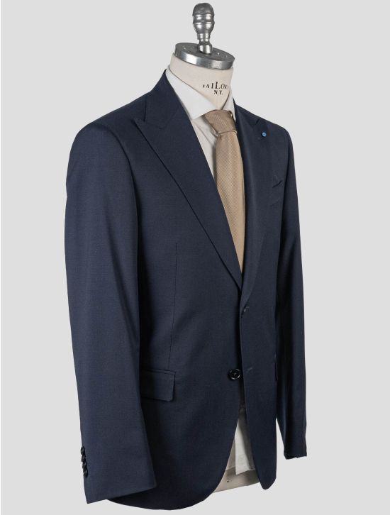 Giampaolo Giampaolo Blue Navy Wool Pl Ea Suit Blue Navy 001