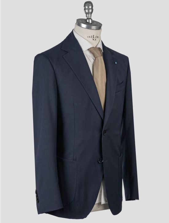 Giampaolo Giampaolo Blue Navy Wool Pl Ea Suit Blue Navy 001