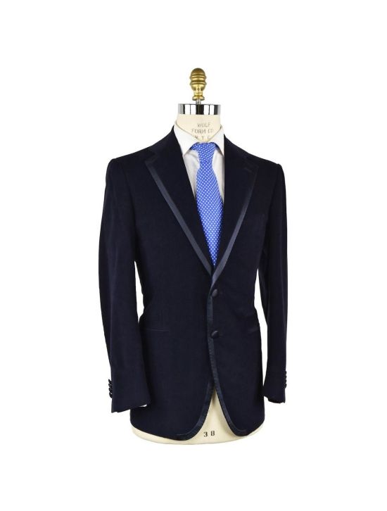 Cesare Attolini CESARE ATTOLINI Blue Cotton Tuxedo Jacket Blue 001
