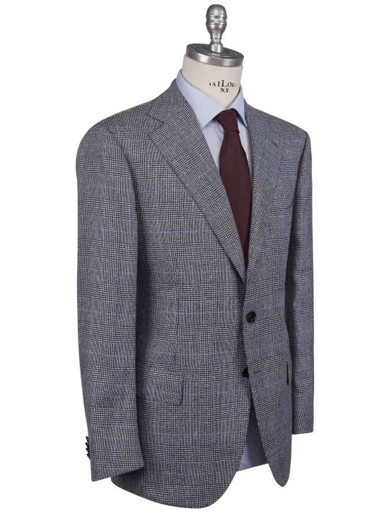 Cesare Attolini Cesare Attolini Gray Wool Linen Silk Suit Multicolor 001